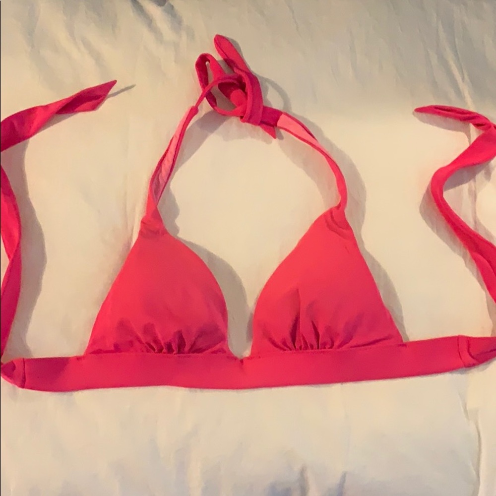 Pink bikini top
